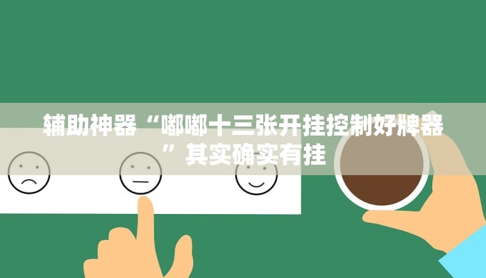 辅助神器“嘟嘟十三张开挂控制好牌器”其实确实有挂