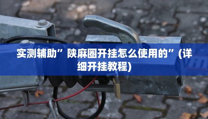 实测辅助”陕麻圈开挂怎么使用的”(详细开挂教程)