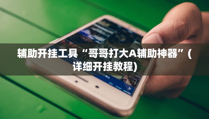 辅助开挂工具“哥哥打大A辅助神器”(详细开挂教程)