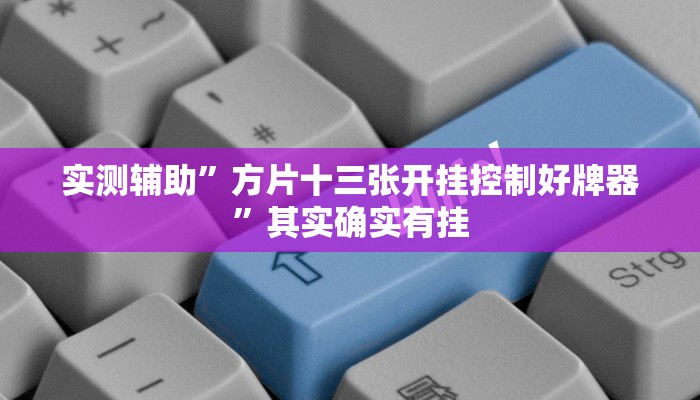 实测辅助”方片十三张开挂控制好牌器”其实确实有挂