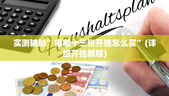 实测辅助”嘟嘟十三张开挂怎么买”(详细开挂教程)