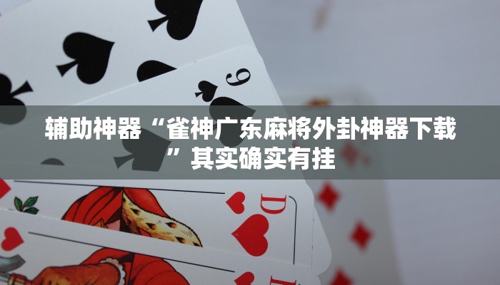辅助神器“雀神广东麻将外卦神器下载”其实确实有挂