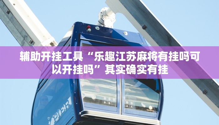 辅助开挂工具“乐趣江苏麻将有挂吗可以开挂吗”其实确实有挂