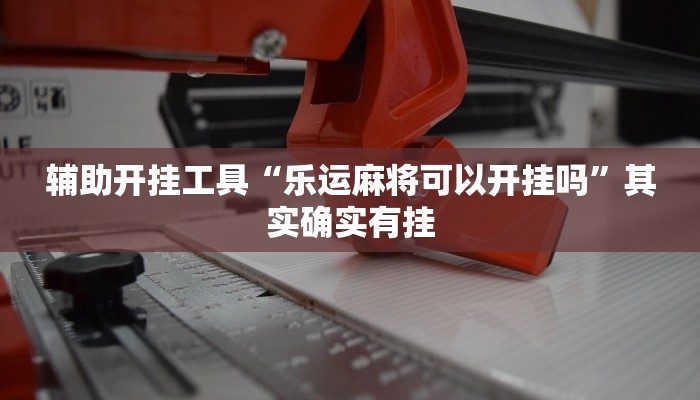 辅助开挂工具“乐运麻将可以开挂吗”其实确实有挂