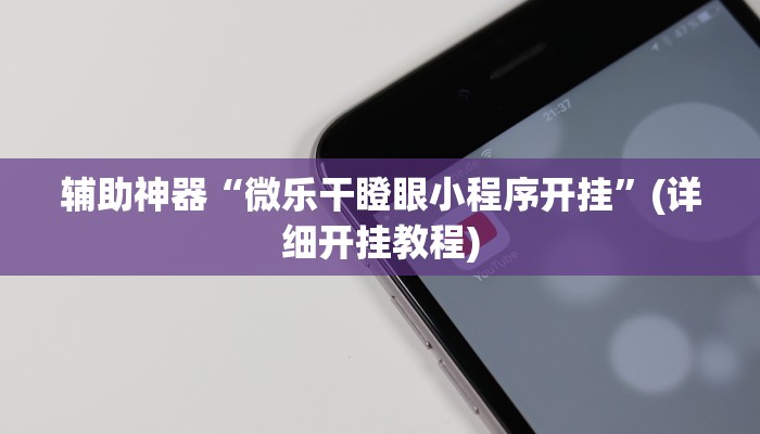 辅助神器“微乐干瞪眼小程序开挂”(详细开挂教程)
