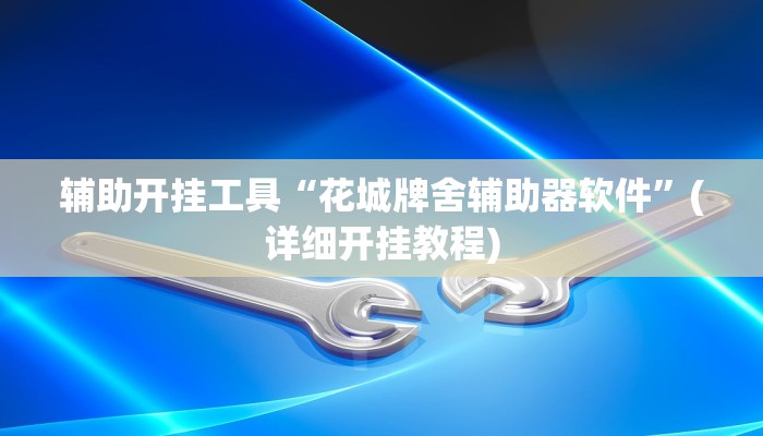 辅助开挂工具“花城牌舍辅助器软件”(详细开挂教程)
