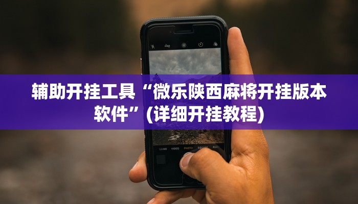 辅助开挂工具“微乐陕西麻将开挂版本软件”(详细开挂教程)