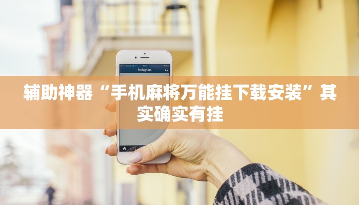 辅助神器“手机麻将万能挂下载安装”其实确实有挂