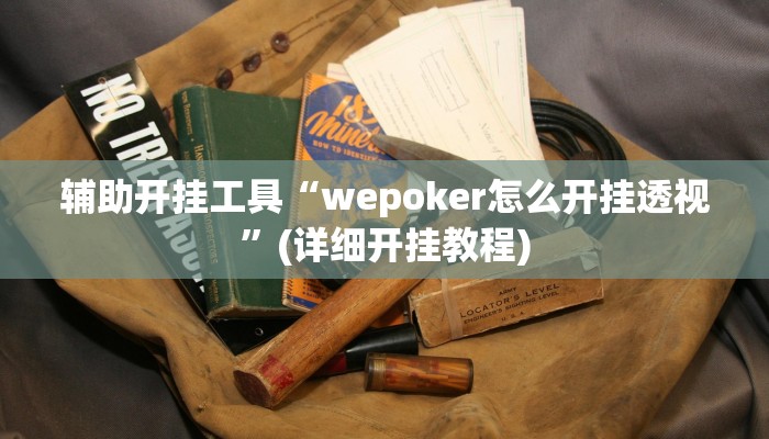 辅助开挂工具“wepoker怎么开挂透视”(详细开挂教程)